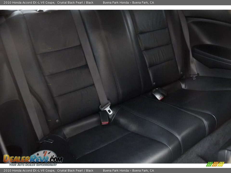 2010 Honda Accord EX-L V6 Coupe Crystal Black Pearl / Black Photo #16