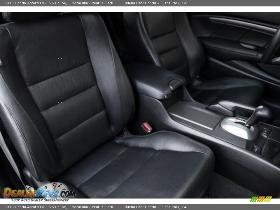 2010 Honda Accord EX-L V6 Coupe Crystal Black Pearl / Black Photo #17