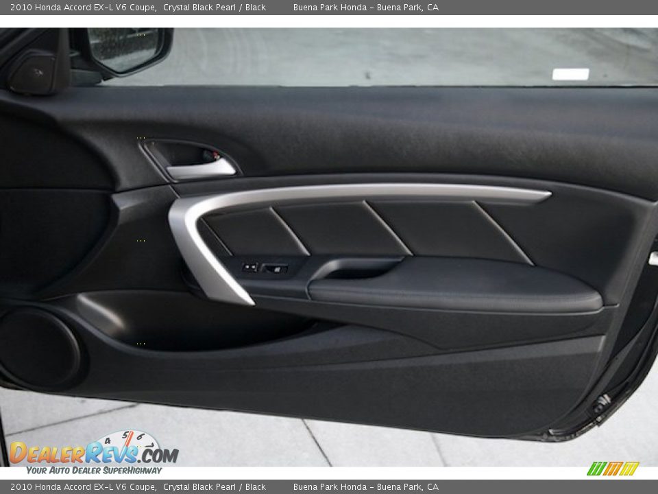 2010 Honda Accord EX-L V6 Coupe Crystal Black Pearl / Black Photo #21