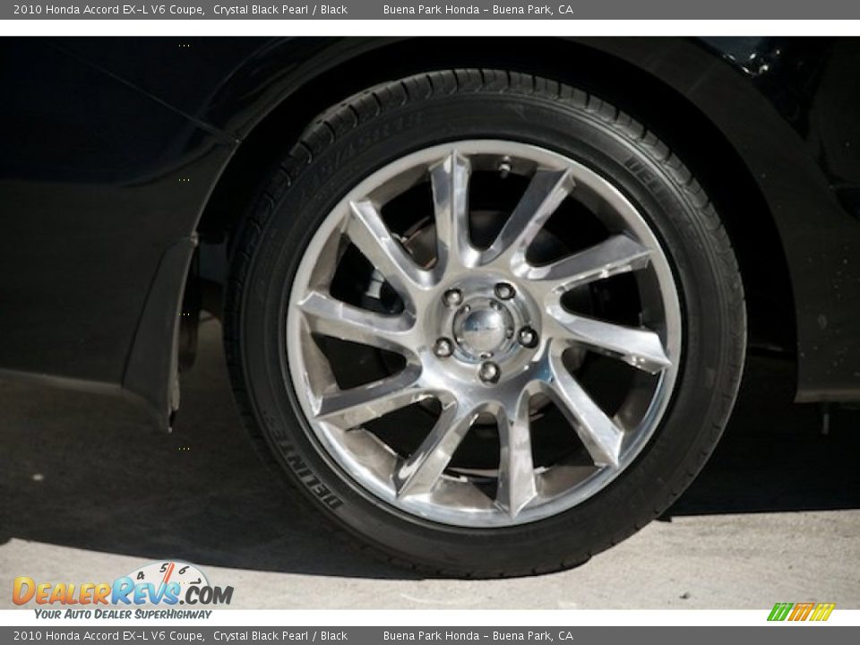2010 Honda Accord EX-L V6 Coupe Crystal Black Pearl / Black Photo #26