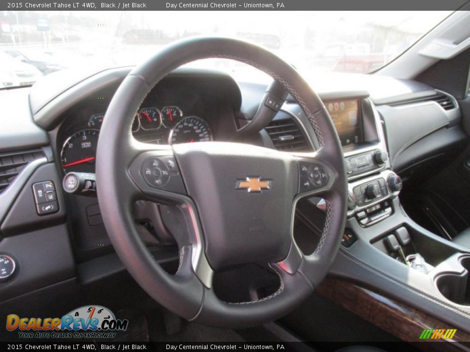 2015 Chevrolet Tahoe LT 4WD Black / Jet Black Photo #20