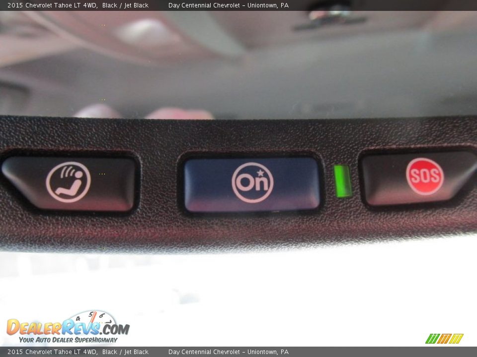 2015 Chevrolet Tahoe LT 4WD Black / Jet Black Photo #35