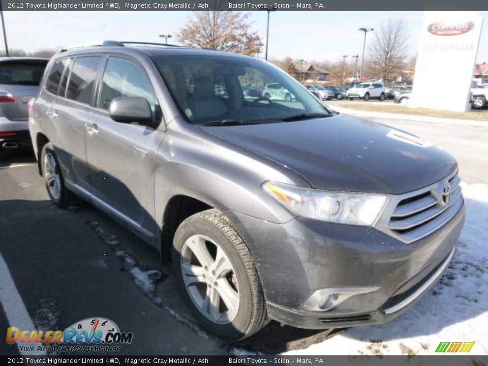 2012 Toyota Highlander Limited 4WD Magnetic Gray Metallic / Ash Photo #1