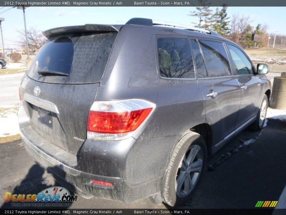 2012 Toyota Highlander Limited 4WD Magnetic Gray Metallic / Ash Photo #2