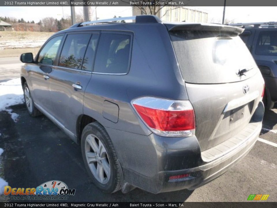 2012 Toyota Highlander Limited 4WD Magnetic Gray Metallic / Ash Photo #3