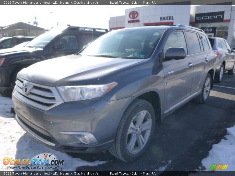 2012 Toyota Highlander Limited 4WD Magnetic Gray Metallic / Ash Photo #4