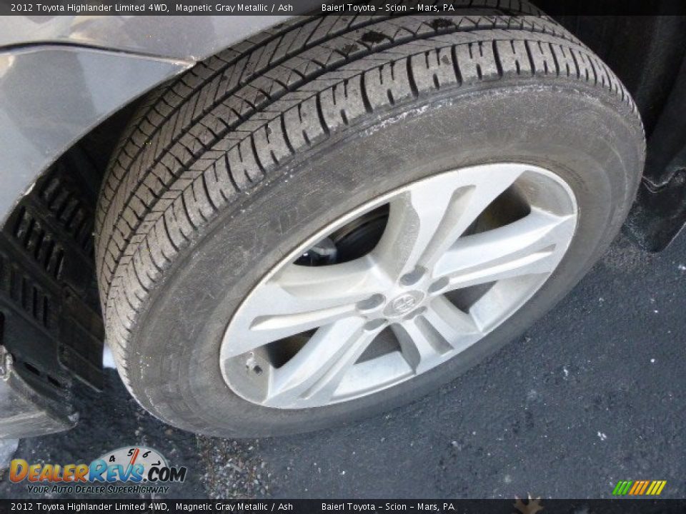 2012 Toyota Highlander Limited 4WD Magnetic Gray Metallic / Ash Photo #5