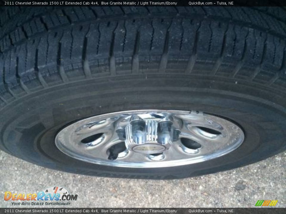 2011 Chevrolet Silverado 1500 LT Extended Cab 4x4 Blue Granite Metallic / Light Titanium/Ebony Photo #6