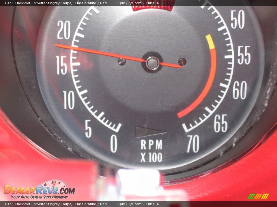 1972 Chevrolet Corvette Stingray Coupe Classic White / Red Photo #6