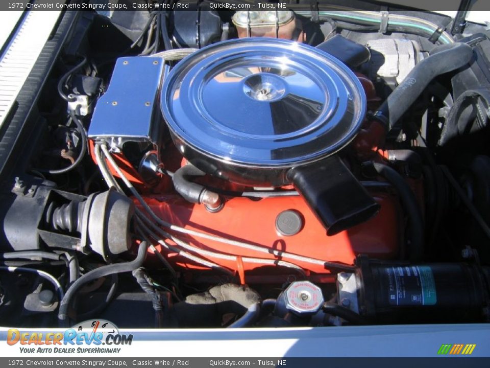 1972 Chevrolet Corvette Stingray Coupe Classic White / Red Photo #7