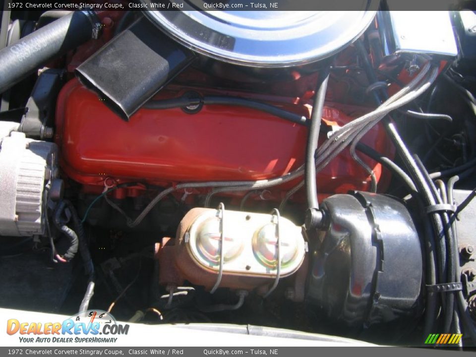 1972 Chevrolet Corvette Stingray Coupe Classic White / Red Photo #8