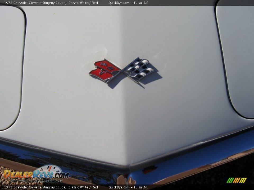 1972 Chevrolet Corvette Stingray Coupe Classic White / Red Photo #11