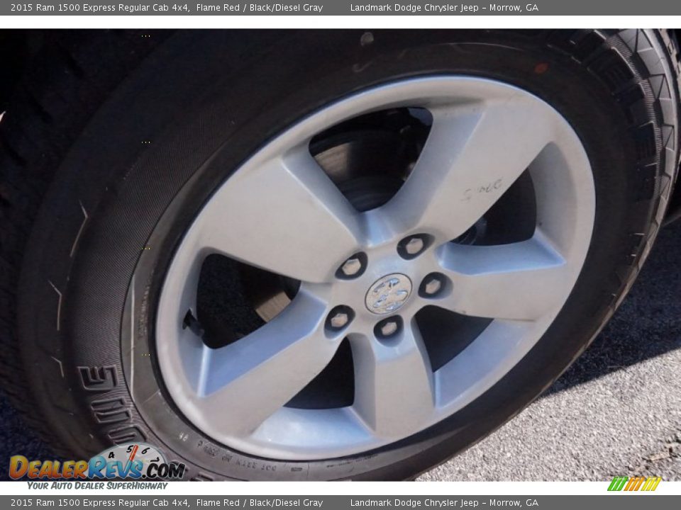 2015 Ram 1500 Express Regular Cab 4x4 Flame Red / Black/Diesel Gray Photo #5