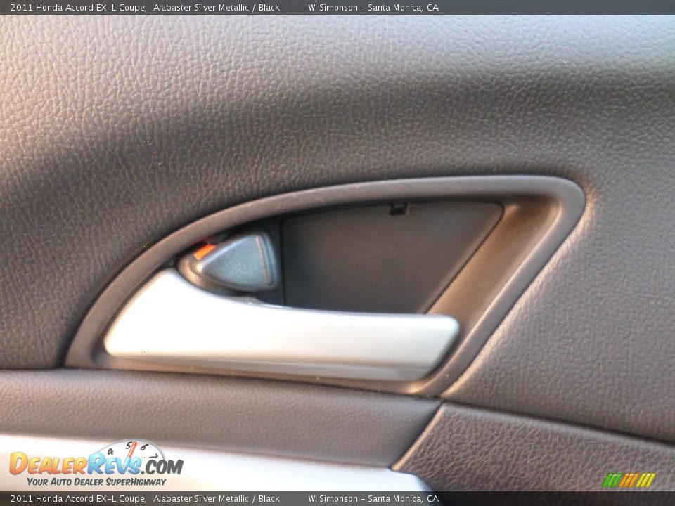 2011 Honda Accord EX-L Coupe Alabaster Silver Metallic / Black Photo #7