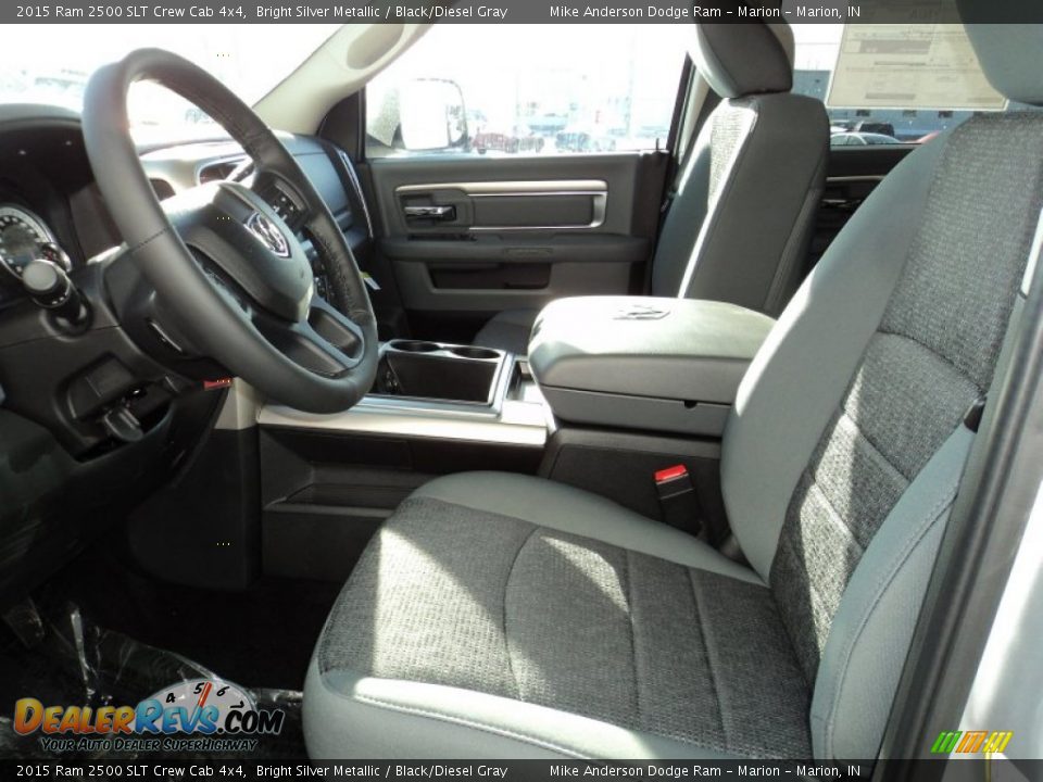 2015 Ram 2500 SLT Crew Cab 4x4 Bright Silver Metallic / Black/Diesel Gray Photo #5