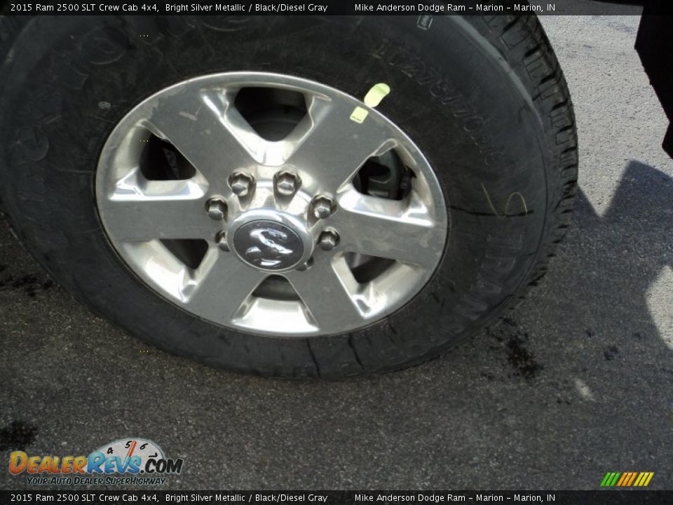 2015 Ram 2500 SLT Crew Cab 4x4 Bright Silver Metallic / Black/Diesel Gray Photo #10