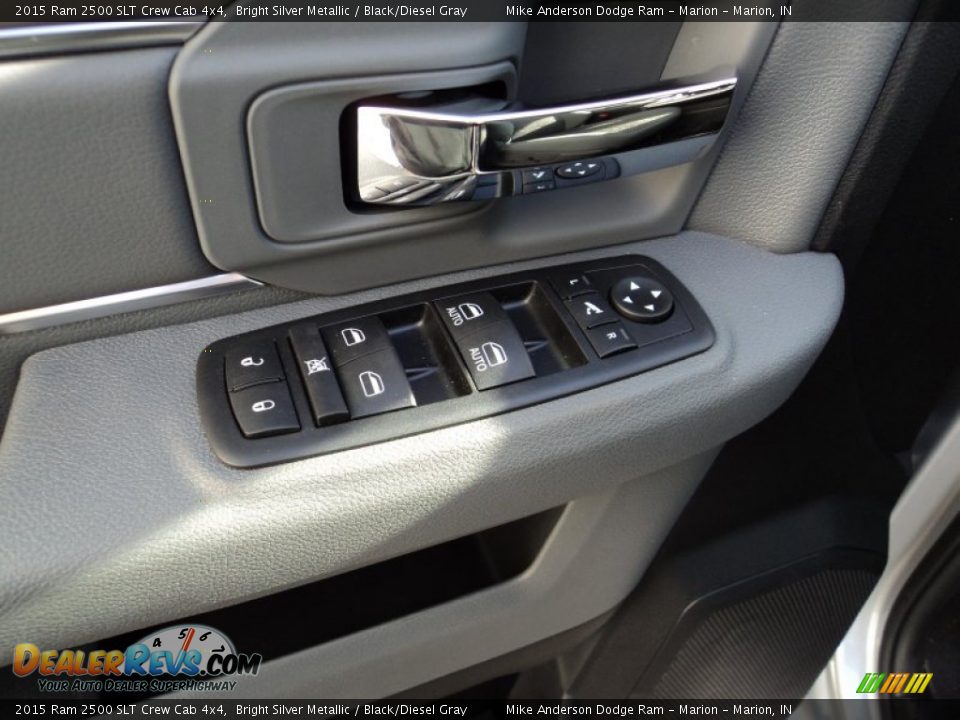 2015 Ram 2500 SLT Crew Cab 4x4 Bright Silver Metallic / Black/Diesel Gray Photo #11