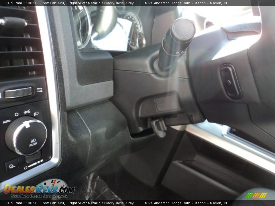 2015 Ram 2500 SLT Crew Cab 4x4 Bright Silver Metallic / Black/Diesel Gray Photo #12