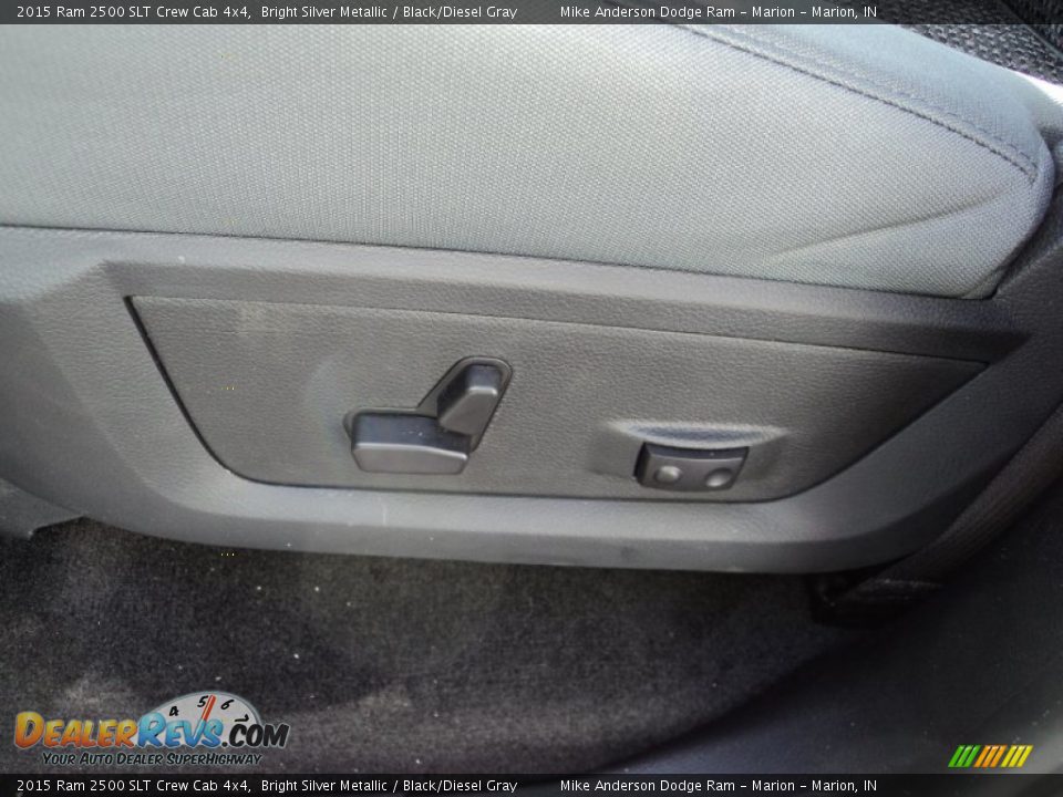 2015 Ram 2500 SLT Crew Cab 4x4 Bright Silver Metallic / Black/Diesel Gray Photo #13