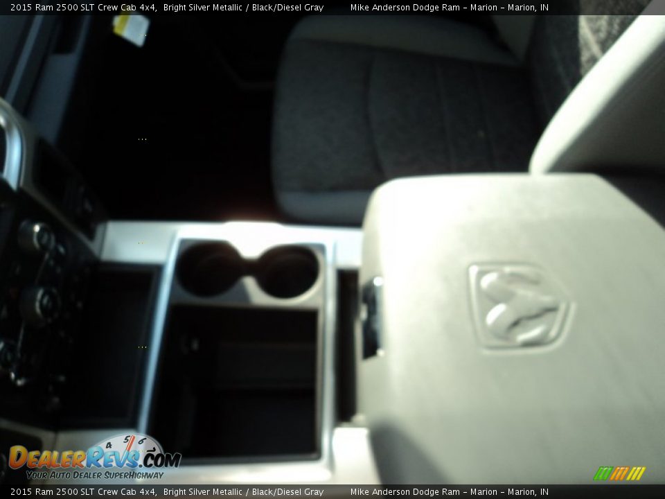 2015 Ram 2500 SLT Crew Cab 4x4 Bright Silver Metallic / Black/Diesel Gray Photo #14
