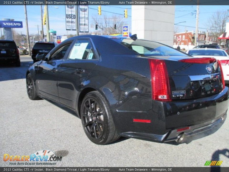 2013 Cadillac CTS -V Sedan Black Diamond Tricoat / Light Titanium/Ebony Photo #4