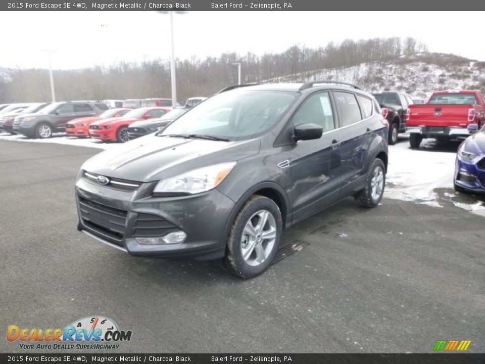 2015 Ford Escape SE 4WD Magnetic Metallic / Charcoal Black Photo #1