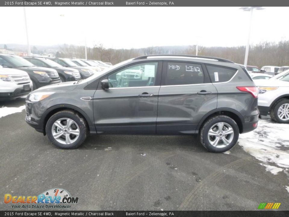 2015 Ford Escape SE 4WD Magnetic Metallic / Charcoal Black Photo #2