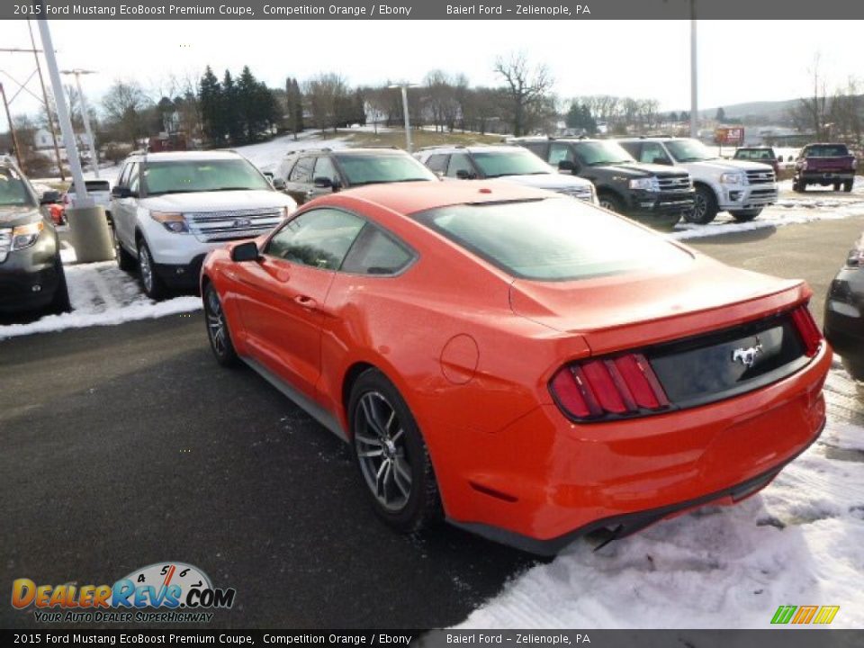 2015 Ford Mustang EcoBoost Premium Coupe Competition Orange / Ebony Photo #3