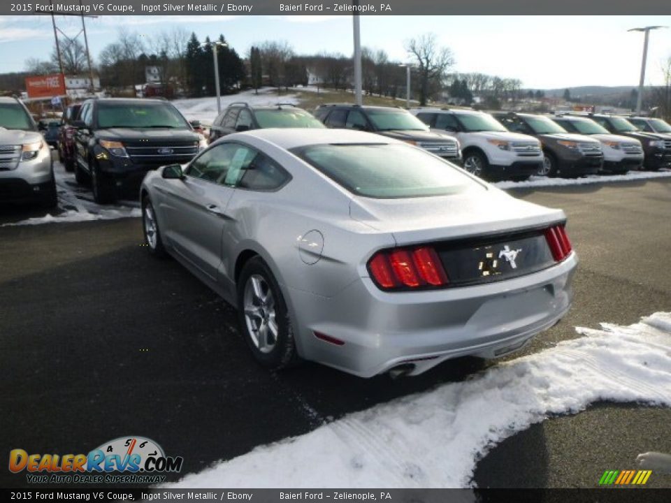 2015 Ford Mustang V6 Coupe Ingot Silver Metallic / Ebony Photo #3