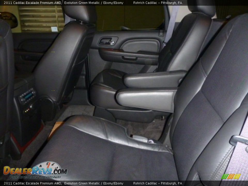 2011 Cadillac Escalade Premium AWD Evolution Green Metallic / Ebony/Ebony Photo #5