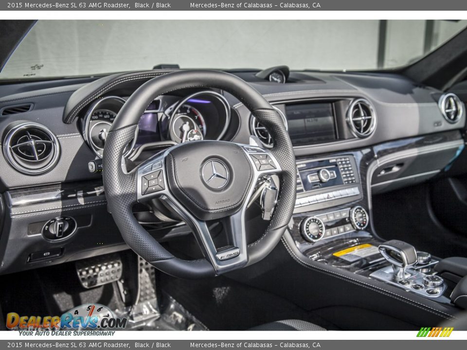 2015 Mercedes-Benz SL 63 AMG Roadster Black / Black Photo #5