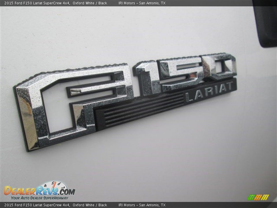 2015 Ford F150 Lariat SuperCrew 4x4 Oxford White / Black Photo #4