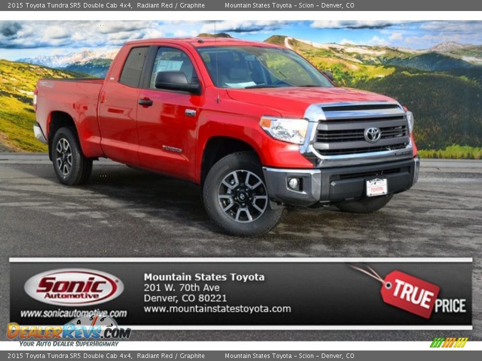 2015 Toyota Tundra SR5 Double Cab 4x4 Radiant Red / Graphite Photo #1