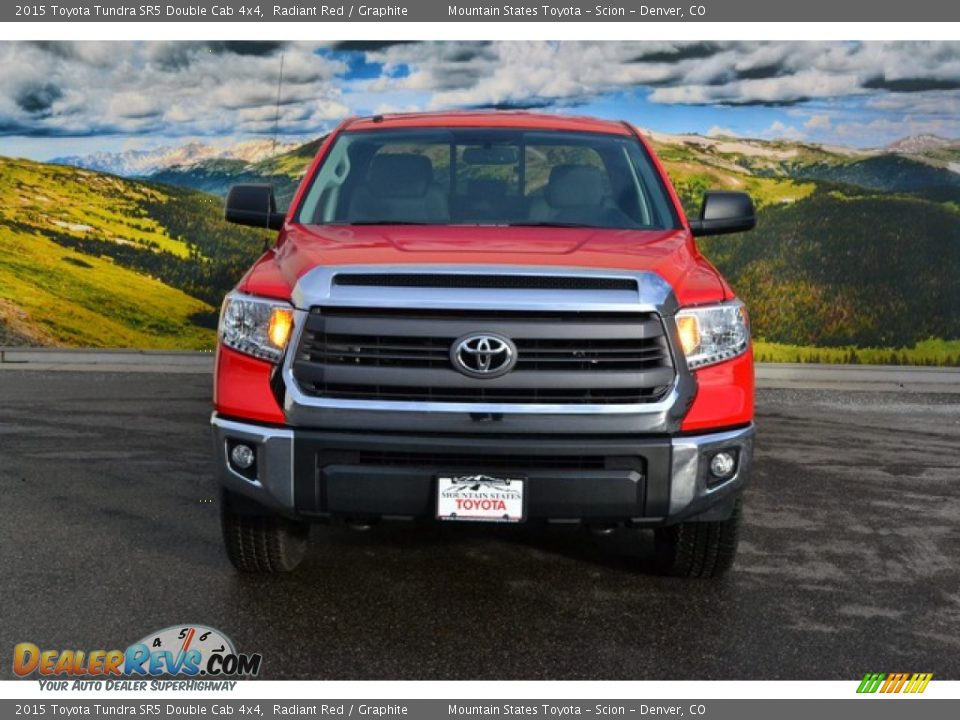 2015 Toyota Tundra SR5 Double Cab 4x4 Radiant Red / Graphite Photo #2