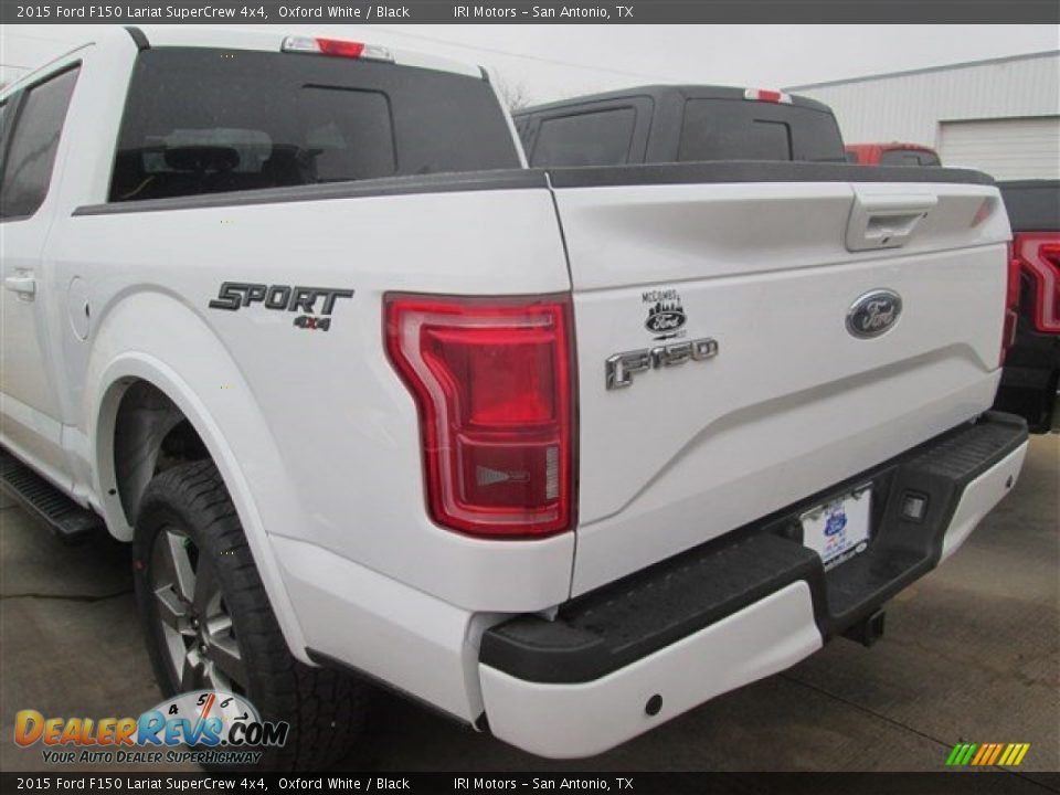 2015 Ford F150 Lariat SuperCrew 4x4 Oxford White / Black Photo #6