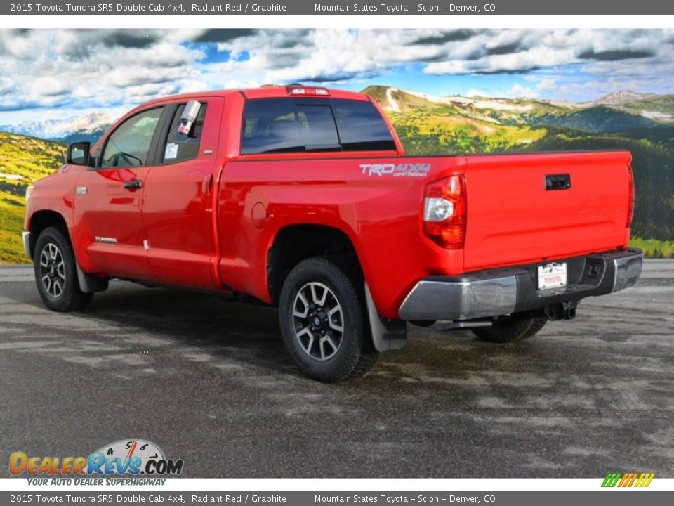 2015 Toyota Tundra SR5 Double Cab 4x4 Radiant Red / Graphite Photo #3
