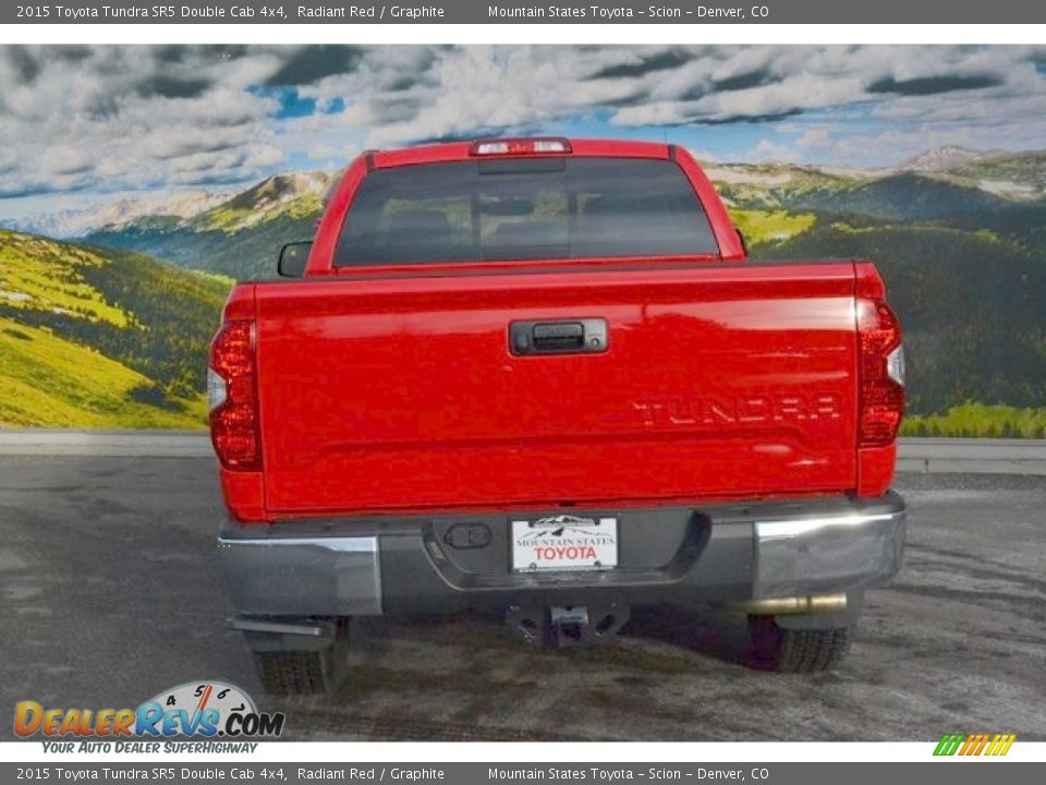 2015 Toyota Tundra SR5 Double Cab 4x4 Radiant Red / Graphite Photo #4