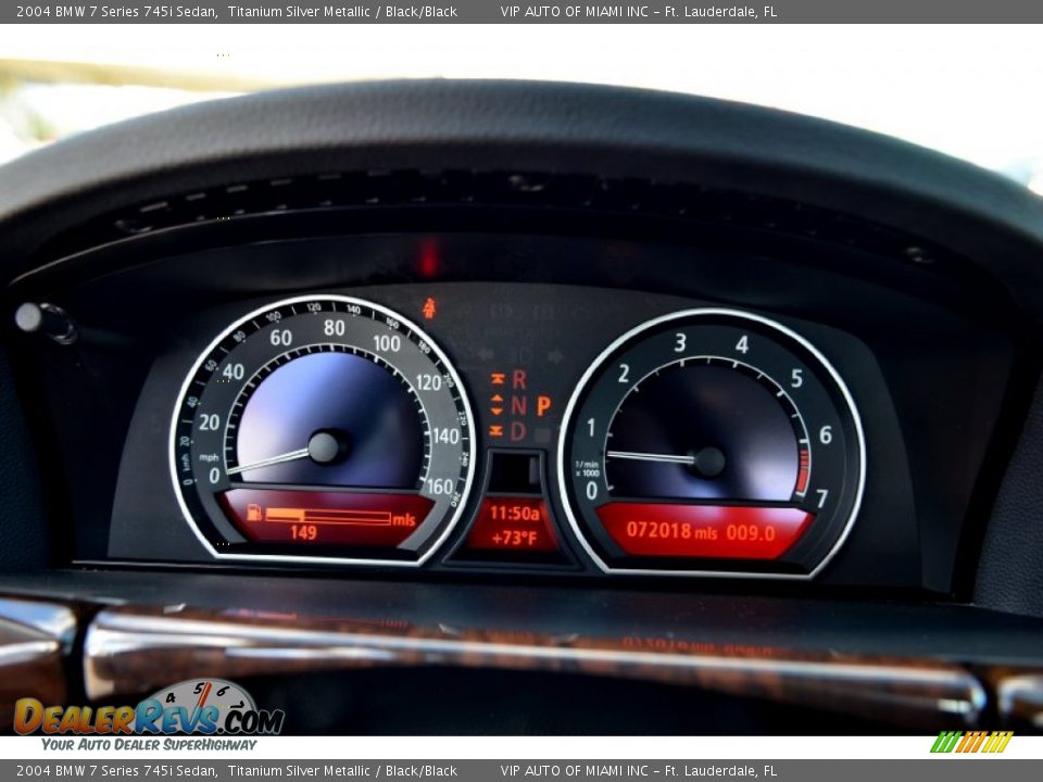 2004 BMW 7 Series 745i Sedan Titanium Silver Metallic / Black/Black Photo #21