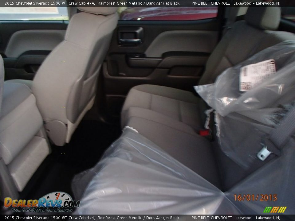 2015 Chevrolet Silverado 1500 WT Crew Cab 4x4 Rainforest Green Metallic / Dark Ash/Jet Black Photo #4