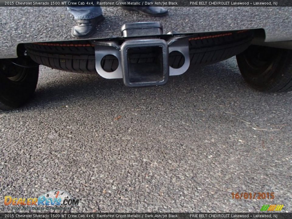 2015 Chevrolet Silverado 1500 WT Crew Cab 4x4 Rainforest Green Metallic / Dark Ash/Jet Black Photo #8