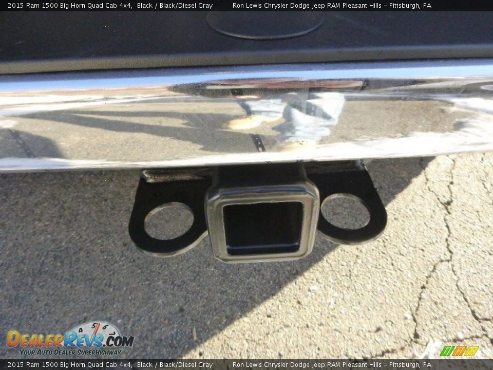 2015 Ram 1500 Big Horn Quad Cab 4x4 Black / Black/Diesel Gray Photo #5