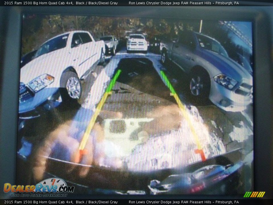 2015 Ram 1500 Big Horn Quad Cab 4x4 Black / Black/Diesel Gray Photo #19