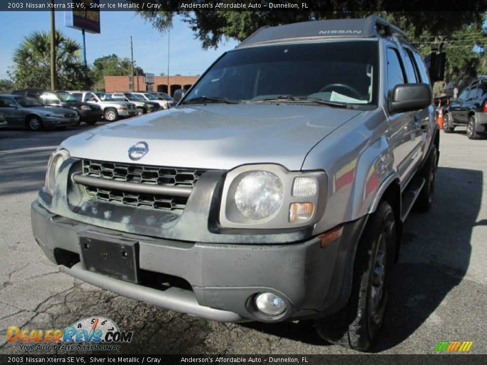 2003 Nissan Xterra SE V6 Silver Ice Metallic / Gray Photo #7