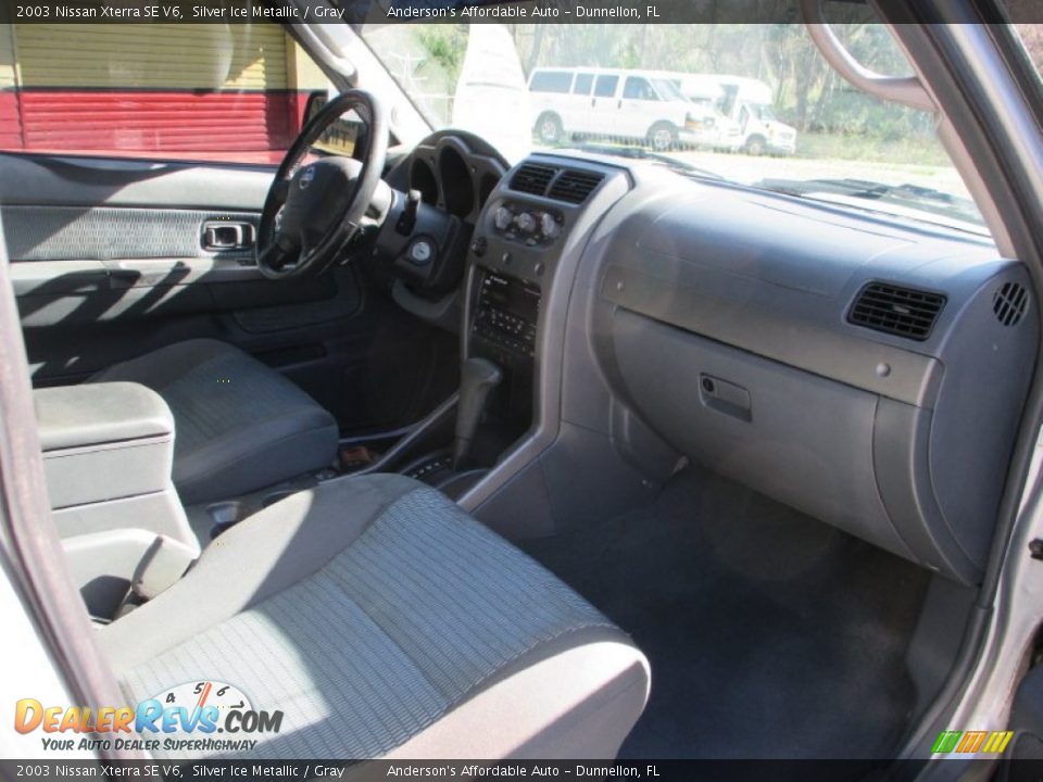2003 Nissan Xterra SE V6 Silver Ice Metallic / Gray Photo #13