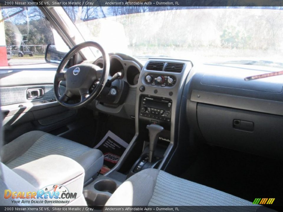 2003 Nissan Xterra SE V6 Silver Ice Metallic / Gray Photo #14