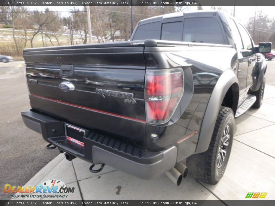 2012 Ford F150 SVT Raptor SuperCab 4x4 Tuxedo Black Metallic / Black Photo #7