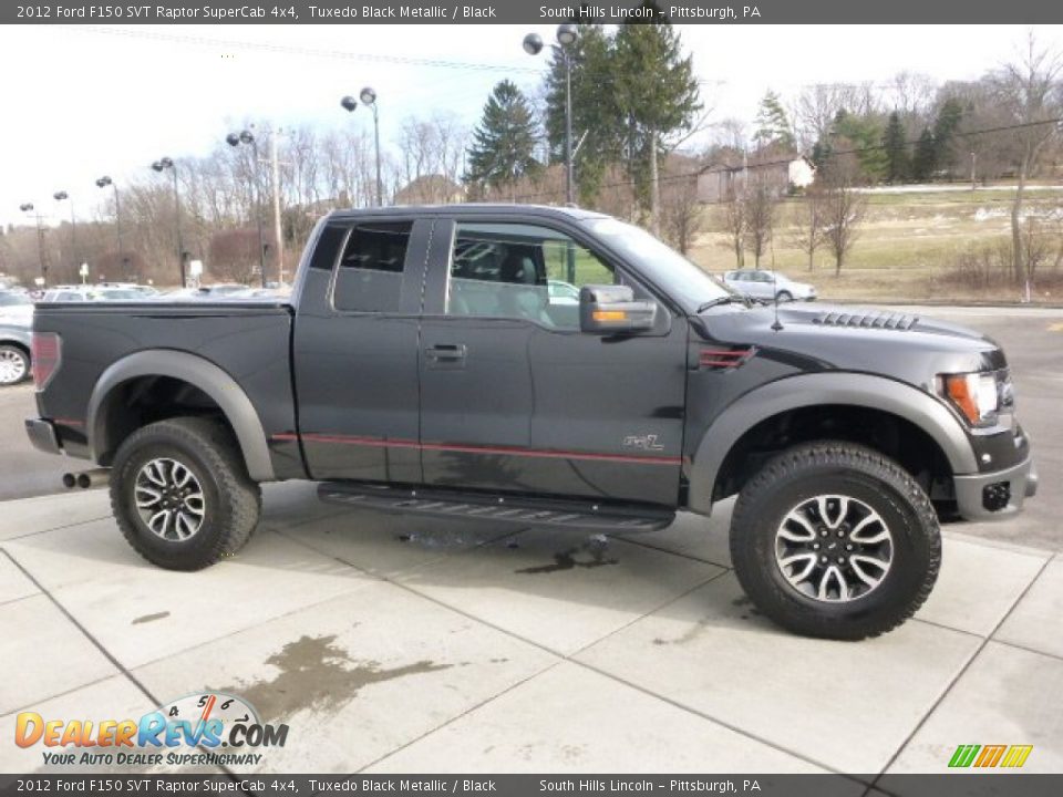 2012 Ford F150 SVT Raptor SuperCab 4x4 Tuxedo Black Metallic / Black Photo #8