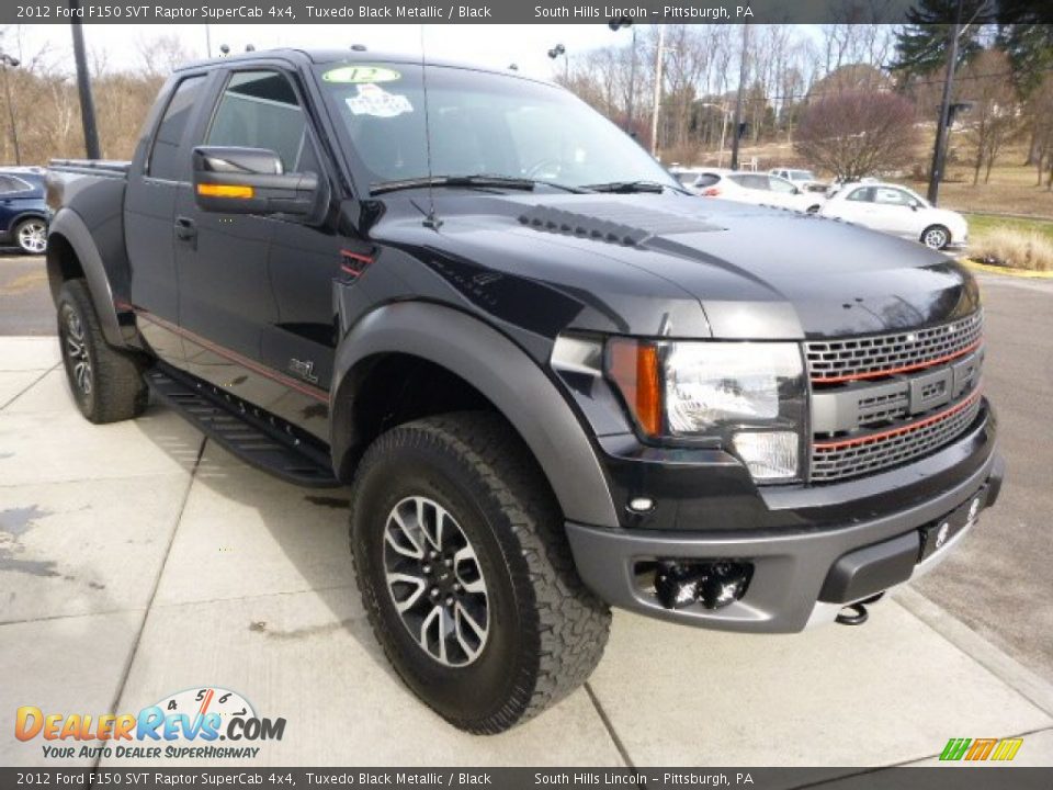 2012 Ford F150 SVT Raptor SuperCab 4x4 Tuxedo Black Metallic / Black Photo #9