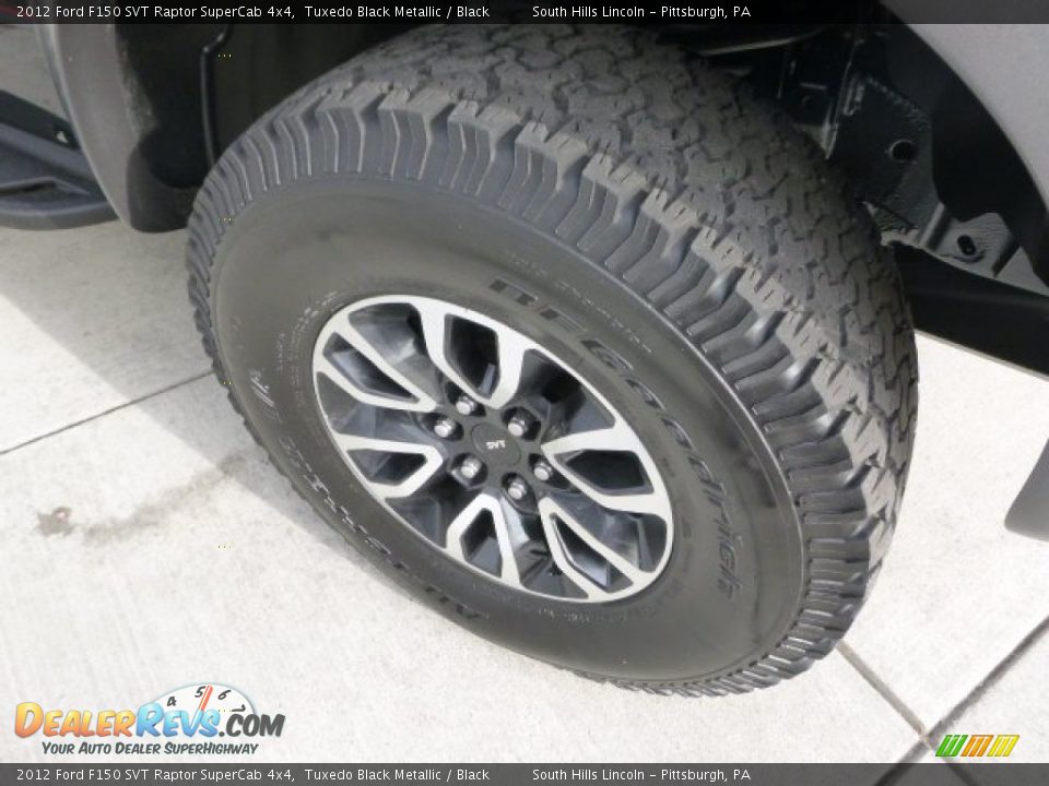 2012 Ford F150 SVT Raptor SuperCab 4x4 Tuxedo Black Metallic / Black Photo #11