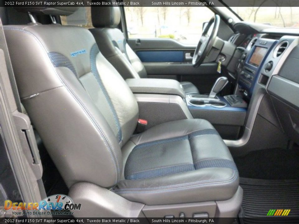 2012 Ford F150 SVT Raptor SuperCab 4x4 Tuxedo Black Metallic / Black Photo #12